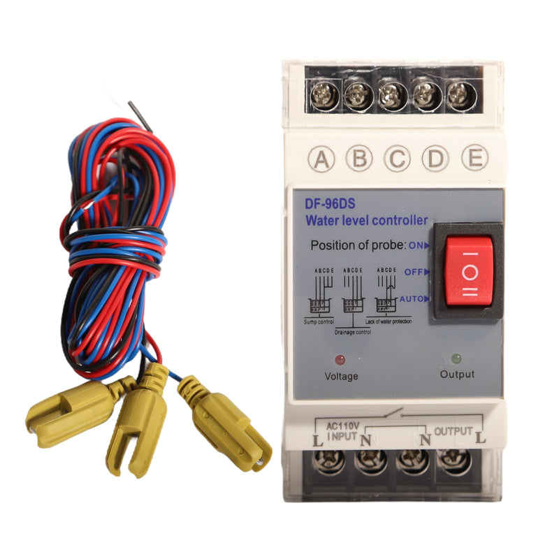 Automatic Water Level Controller Liquid Level Sensor & Pump Float Switch AC110V 4 Modes with Detector Water Tank