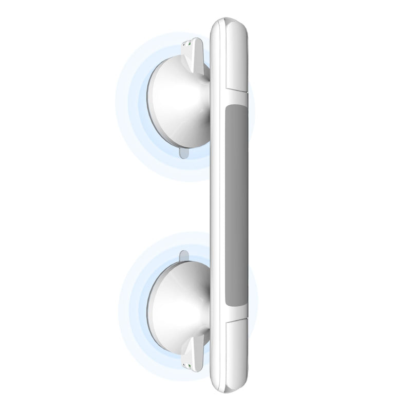 Grab Bars for Bathtubs and Showers with Indicator, Suction Cup Shower Handle, Surface Safety Grip, Strip Locking Latches Removable Bathroom Support, Easy Install Tool-Free Design (1-PCS) 1-PCS