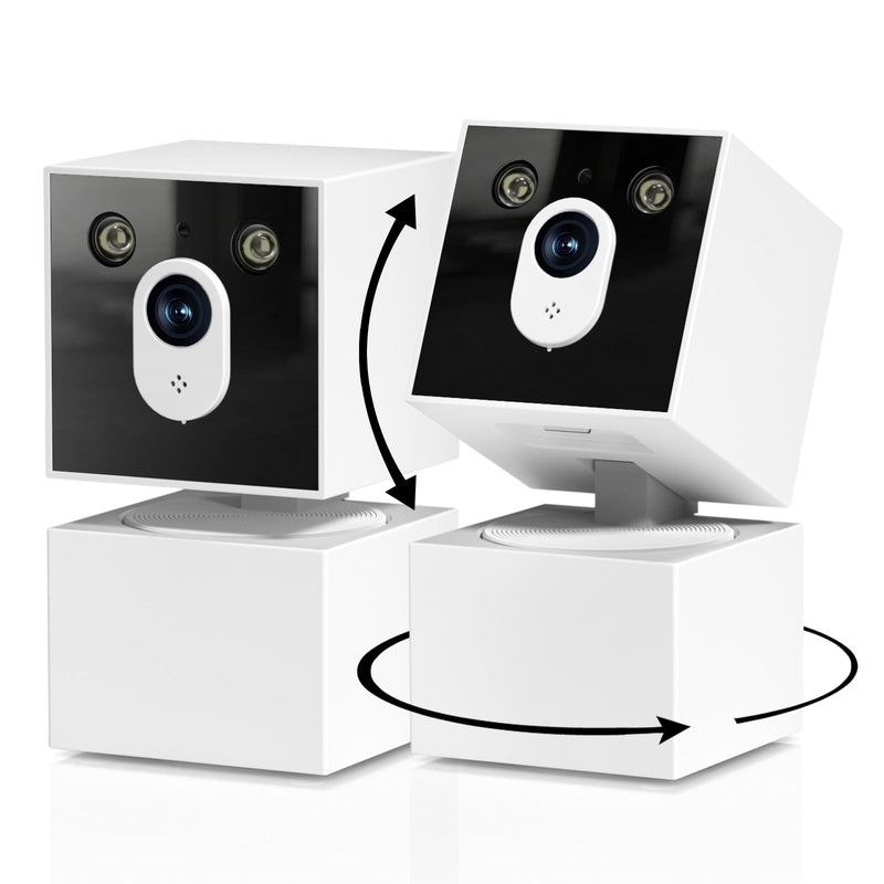 2K Indoor Security Camera, 5G&2.4G WiFi Cameras for Home Security, 360°Pan/Tilt Baby/Dog/Pet Camera, 911 Emergency, 2-Way Talk, AI Descriptive Notification, Color Night Vision, US Based Cloud, 2Pack