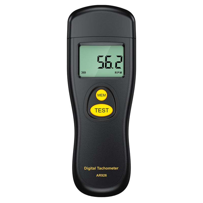 Digital Tachometer, Noncontact Laser Photo Sensor with 30 to 99,999 RPM Accuracy, RPM Gauge Meter