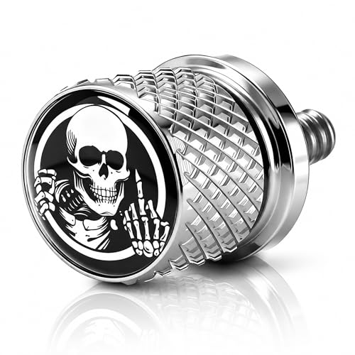 Motorcycle Stainless Fender Seat Bolts Screw Compatible with Harley(Silver) Silver