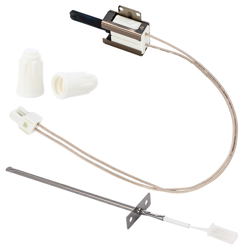 316489403 5304508786 Oven Ignitor Part Gas Range Lower Bake Igniter Replacement Part AP4433236 PS2364063 Compatible with Frigidaire Ken-More 316490000 Oven Temperature Sensor Probe Replacement