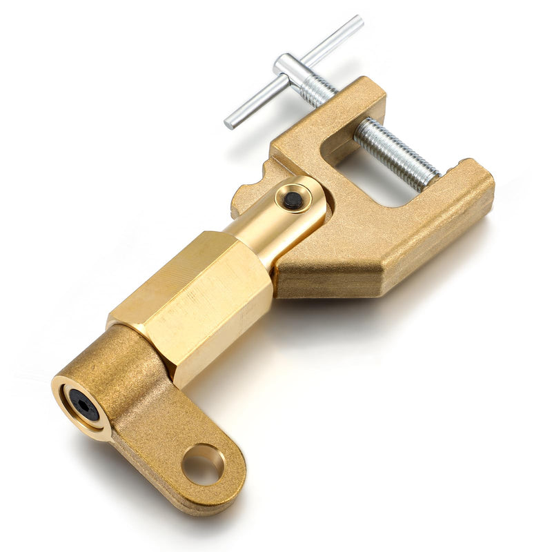 Pelopy Welding Ground Clamp Brass 0.87kg 600 Amp Ground Clamp Standard Solid Brass Clamps for Industrial Use