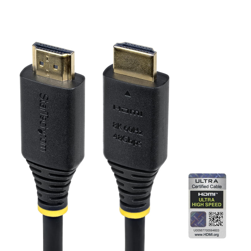 StarTech 15ft Ultra High Speed HDMI Cable, 8K 60Hz, HDR10+, 48Gbps 15 ft