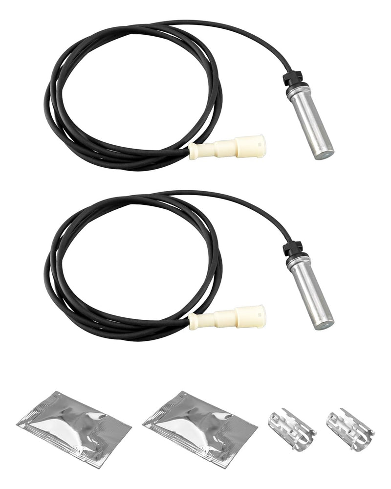 ABS Wheel Speed Sensor Front Rear Compatible with Volvo Sterling Peterbilt Kenworth Freightliner Internationa Replace 970-5012, 2 Pcs