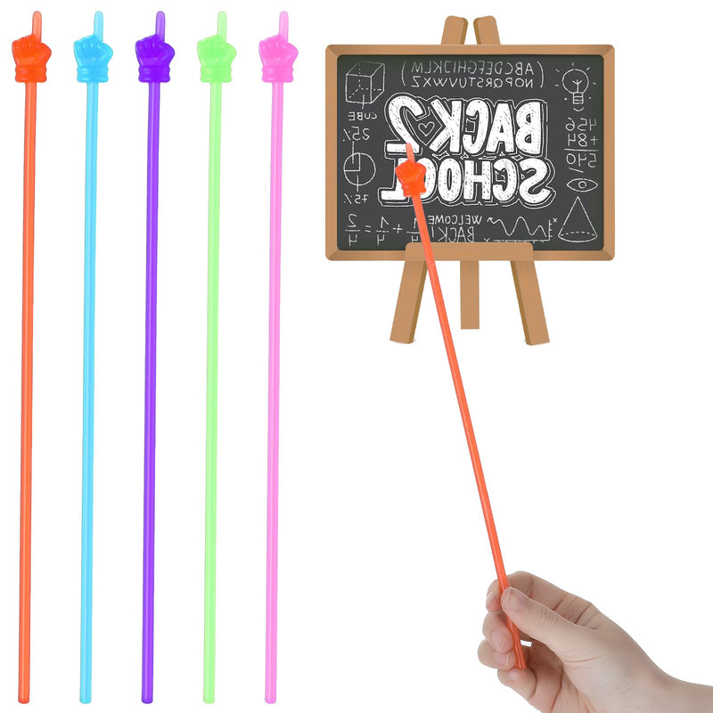 20 Pcs Classroom Finger Pointer Stick, Reading Pointers Hand Pointing Stick Teaching Finger Class Pointer for Teachers Classroom Teacher Essential Teaching Supplies