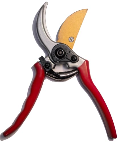 SageHerath Pruning Shears, 8.5" Garden Clippers for Branches up to 0.83", High Carbon Steel Blade with Rust-Resistant Coating, Bypass Hand Pruner for Roses, Shrubs, Bonsai and Fruit Trees