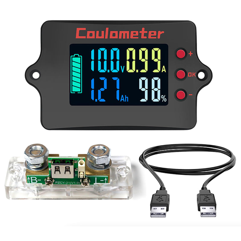 RQG Coulometer,Shunt Monitor,Battery Monitor with Shunt,High Precised ...