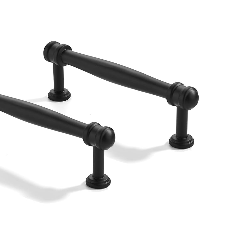 10 Pack 3-3/4 inch(96mm) Center to Center Black Cabinet Pulls Solid Cabinet Hardware Heavy-Duty Drawer Pulls Kitchen Handles for Cabinets Cupboard Handles 3-3/4 inch(96mm)Center to Center 10 Pack