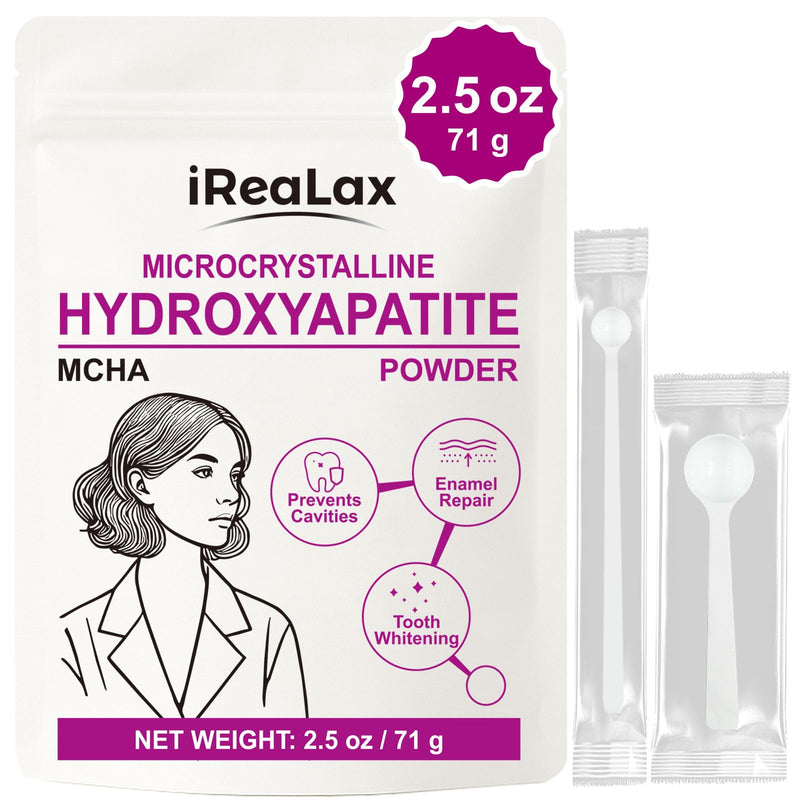 100% Pure Microcrystalline Hydroxyapatite Powder 2.5oz (71g) | Non-Nano Micro crystalline hydroxyapatite Powder for Teeth | DIY Formulations | unflavored Mcha Crystals