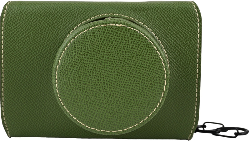 X-E5 Case, Handmade PU Leather FullBody Camera Case Bag Cover for Fujifilm X-E5 XE5 Bottom Opening Version + Neck Strap (Green) Green