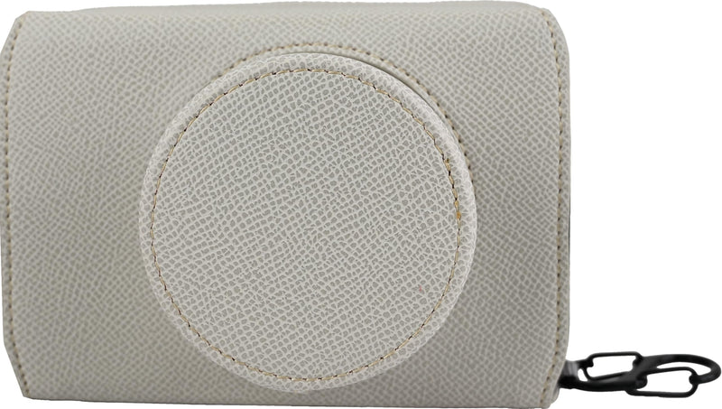 X-E5 Case, Handmade PU Leather FullBody Camera Case Bag Cover for Fujifilm X-E5 XE5 Bottom Opening Version + Neck Strap (White) White