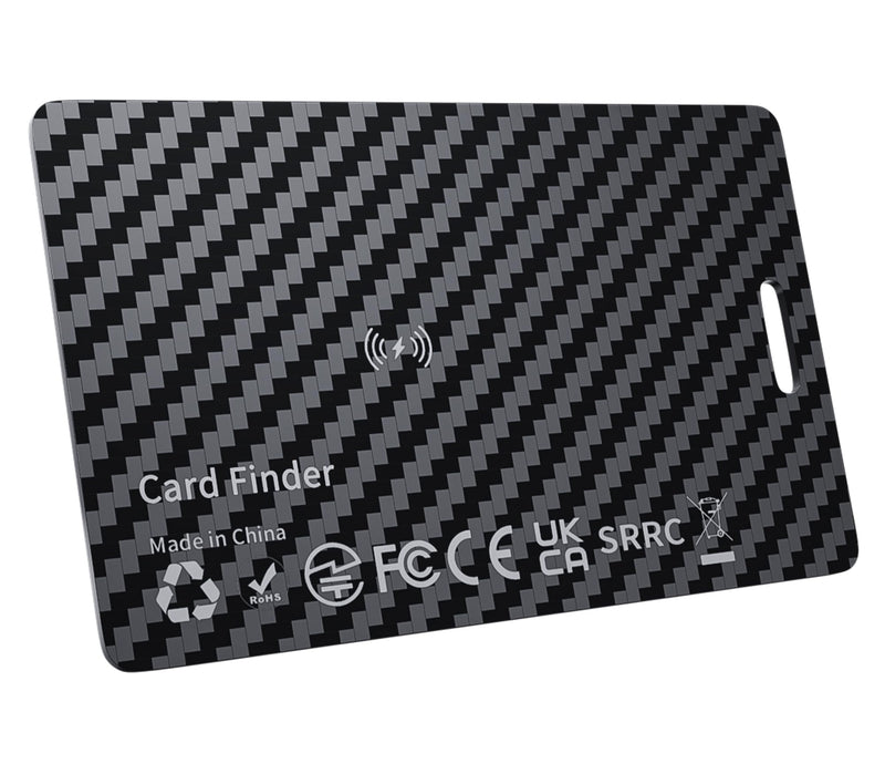 Wallet Tracker Card Compatible with Apple Find My (iOS Only) | Ultra-Slim 0.07 inches, Rechargeable Finder, IP68 Waterproof Tracking Card for Wallets, Luggage, Passport, Purse