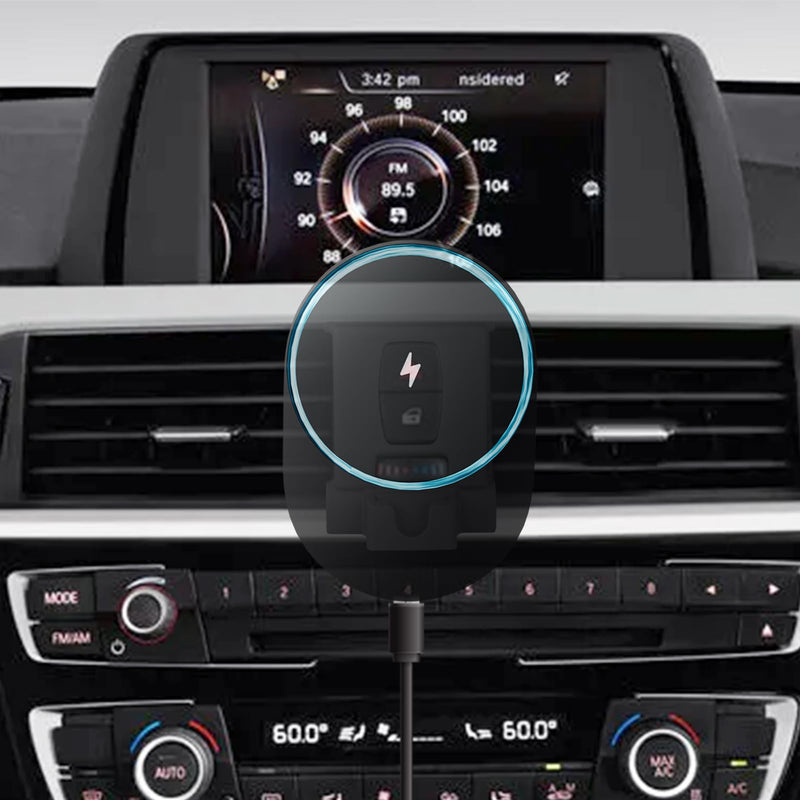for MagSafe BMW 2/3/4 Series Mount Charger, Exclusive fits for BMW 2 Series 2014-2021, 3 Series 2014-2019 and 4 Series 2014-2020, for iPhone 17-12 Intelligent Heat Dissipation Fast Charging 15W