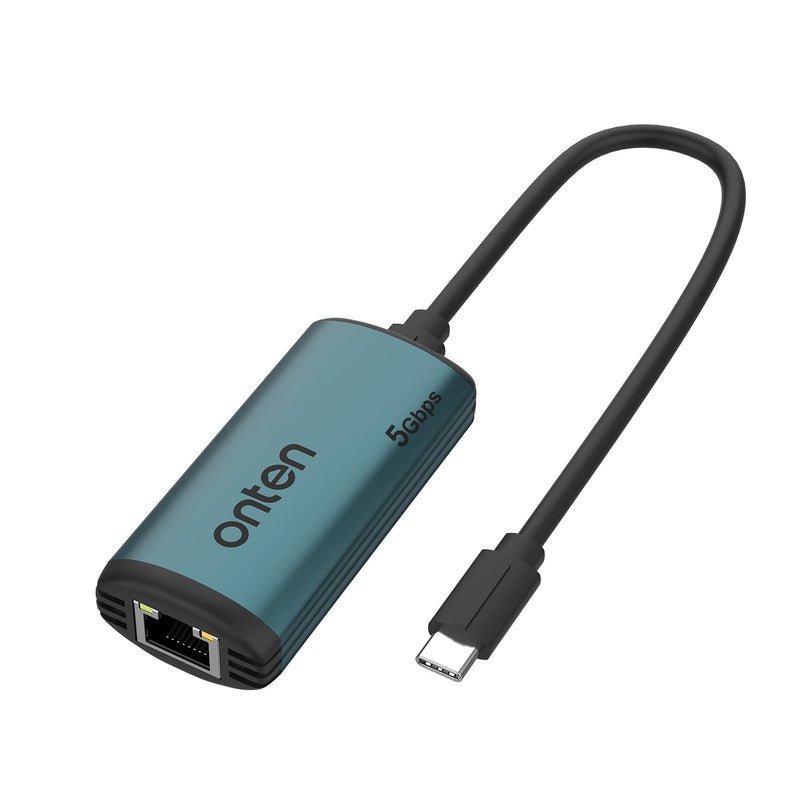 USB-C to Ethernet Adapter - 5Gbps High-Speed,USB-C to RJ45 5000Mbps Ethernet LAN Network Adapter Thunderbolt 4/3 Compatible, for iPhone 15 Pro/Max, MacBook Pro/Air 2023, iPad Pro,iMac and More（5G