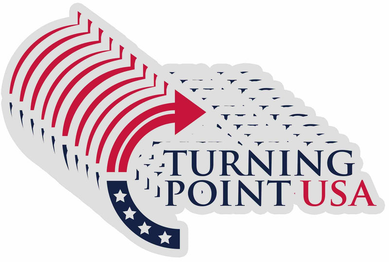 10 Pack Turning Point USA Charlie Kirk Stickers Laptop Bumper Decal Window Waterproof Car Stickers