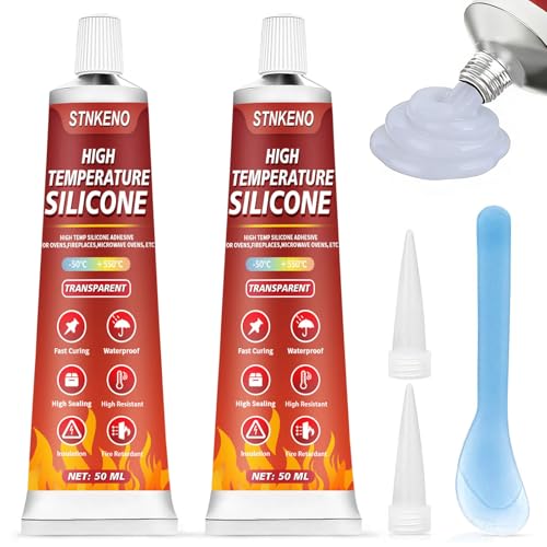 High Temp Silicone Sealant, 3.53 Oz High Temperature Adhesive