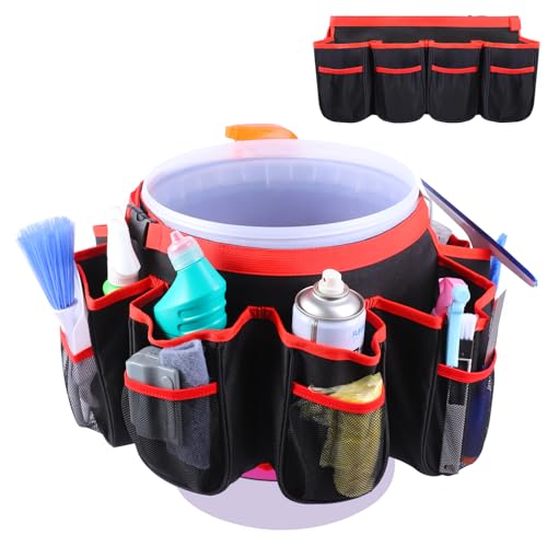 Portable Bucket Cleaning Tool Organizer,5 Gallon Bucket Holder
