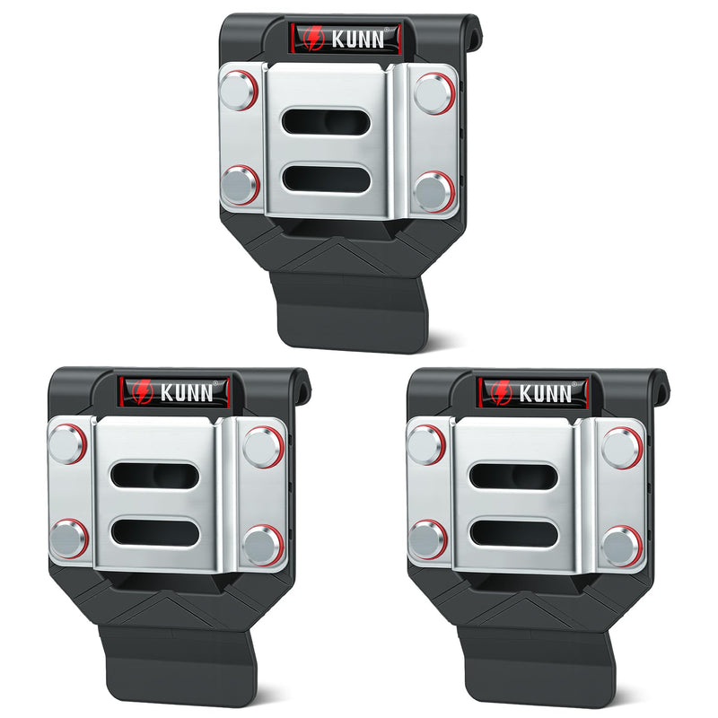 KUNN Drill Holder for Tool Belt, Drill Belt Clip & Tape Measure Holster | Low-Profile Quick-Release Holder | Fits Belts Up to 2.7" | for Impact Driver, Nailer 3