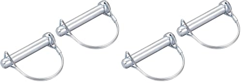 uxcell 2Pcs 1/2" Dia Trailer Coupler Pin, 2-3/4" Long Coupler Pin Shaft Locking Pin, Round Pto Pin for Farm Trailers Wagons Lawn Hitches and Garden (Pack of 2) 1/2"x2-3/4" (Pack of 2)