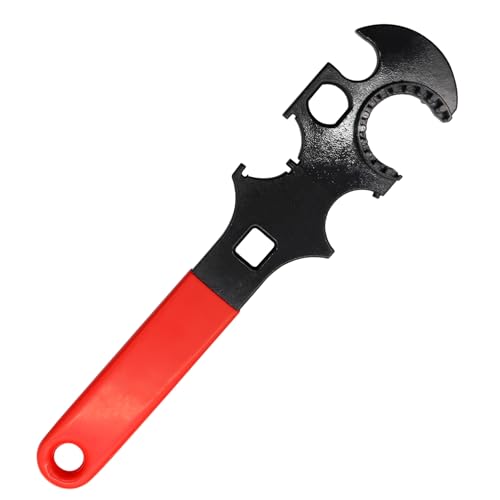 Armorers Wrench with Non-Slip Rubberized Grips, Corrosion-Resistant, for Automotive, Plumbing, Household Repairs
