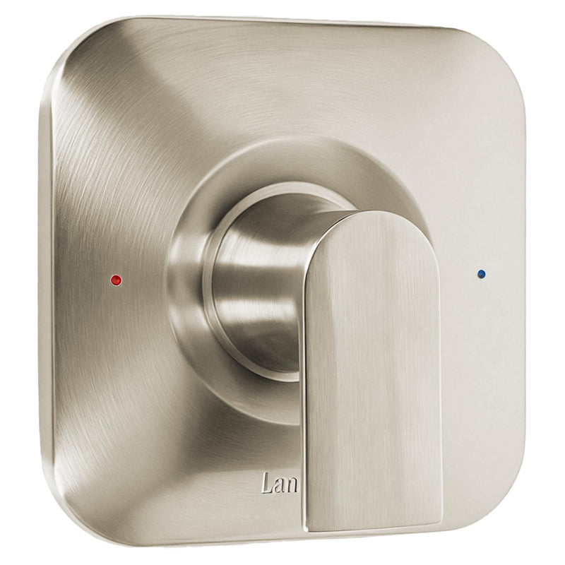 Compatible with Moen T2471BN Shower Trim Kit Brushed Nickel, Anti-Scald Pressure Balance Genta LX Valve Trim Kit, Spot-Resist & Easy-to-Clean Shower Handle, Fit 2510 Series Valve(Valve Not Included)
