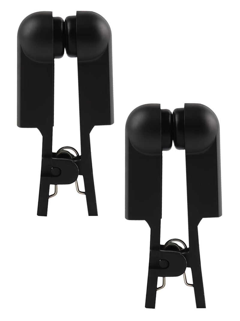 Ear Clip Electrode Rubber Black Compatible for Tens 7000 & Standard Tens Units, Reusable Ear Clip Accessory, 1 Pair
