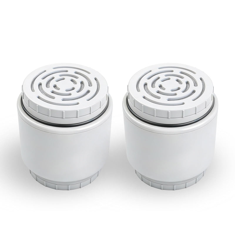 2-Pack White Filter Cartridge Compatible with AquaBliss SF400 | White Cartridge Set Compatible with AquaBliss SF400 and SF500 Shower Filter Systems, 3-Pack Refills for Routine Changes. 2-Pack
