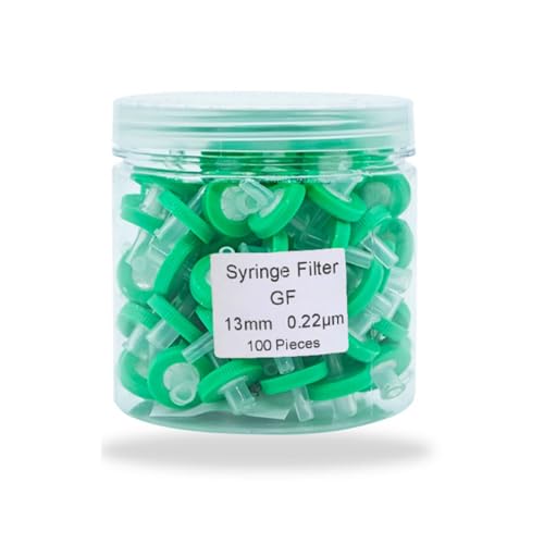 100Pcs OD=13MM,0.22um,Glass Fiber Syringe Filter,Made from GF,100 Pieces/Box
