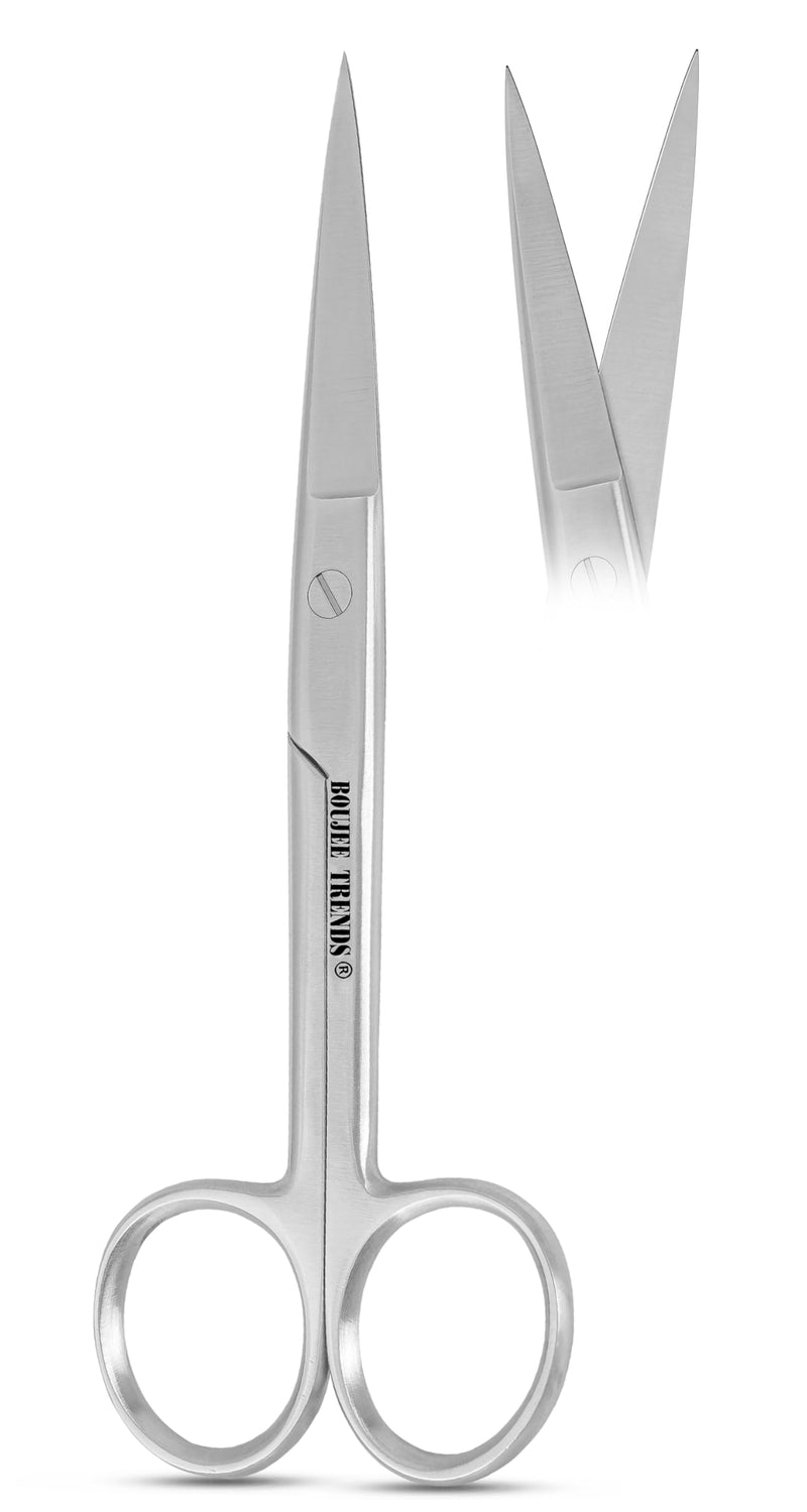Precise Quality Stainless Steel Surgical Dressing Scissors Medical Dissecting Sharp Scissors Straight General Art Craft Paper Shears (Sharp/Sharp) Sharp/Sharp