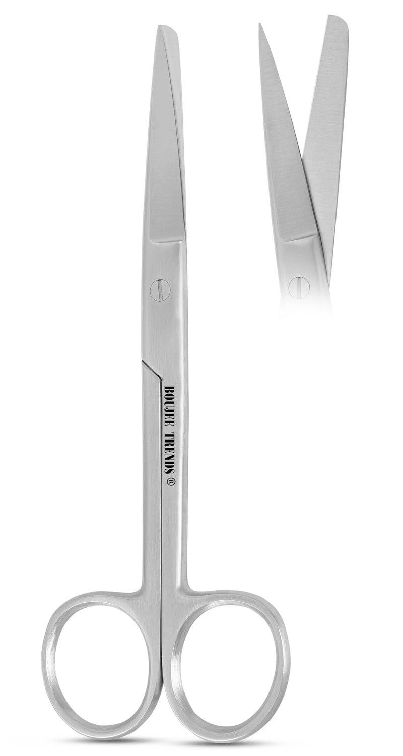 Premium Quality Stainless Steel Surgical Dressing Scissors Medical Dissecting Sharp Scissors Straight Multi Purpose General Art Craft Paper Fishing Shears (Blunt/Sharp) Blunt/Sharp