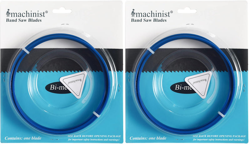 Imachinist S56781214 M42 Bi-Metal Bandsaw Blades 56-7/8" X 1/2" X 14TPI for Soft Ferrous Metal Cutting (Pack of 2) 14TPI (Pack of 2)