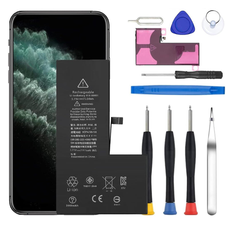 Battery for iPhone 11 Pro Max, Upgraded New Battery Replacement for iPhone 11 Pro Max 6.5-inches((A2218 A2161 A2220) Professional Repair Tool Kits