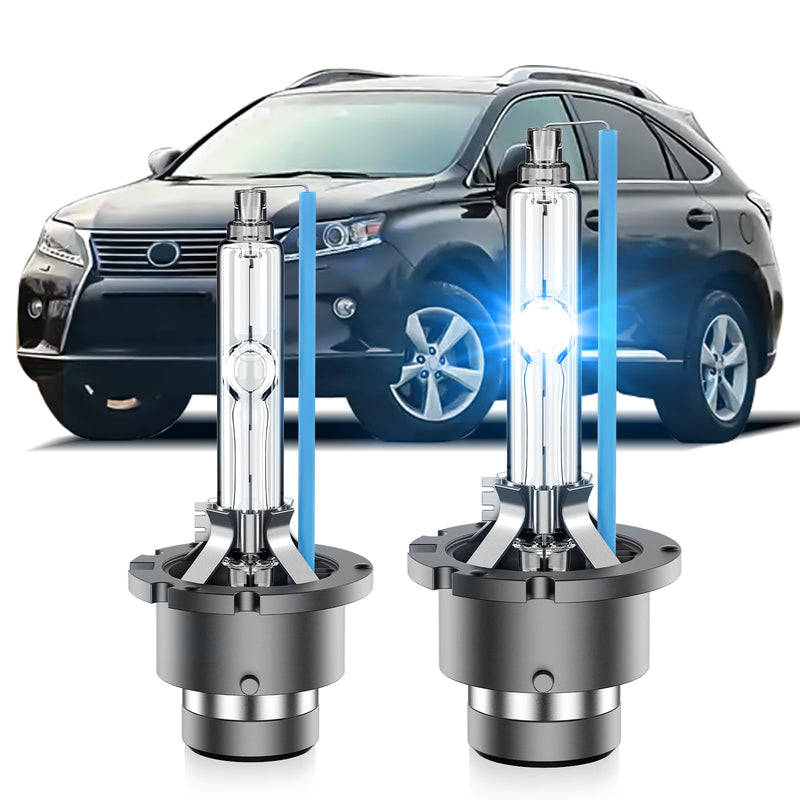 Fit for Lexus 2010-2015 RX350 RX450H 2007-2015 ES350 GS350 GS450H 2007-2017 LS460 D4S HID Xenon Headlight Bulbs, High Low Beam Light Bulb Replace, 8000K White Blue, Pack of 2