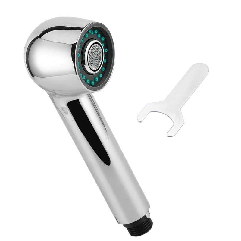 Kitchen Faucet Head Replacement,2-Function Pull Out Sink Sprayer,Suitable for G1/2" or 13/16" Thread Connectors Pull Down Faucets,Chrome