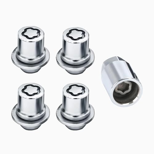 M12 x 1.5 Wheel Lock Lug Nuts Set, OEM 00276-00900 Automotive Replacement Silver