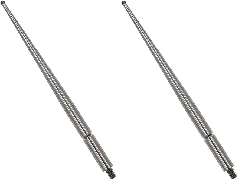 Contact Points for Dial Test Indicator 1mm Carbide Ball Tips 44.5mm Long M1.6 Thread Mitutoyo 136235 (Pack of 2) D1.0xL44.5 (Pack of 2)