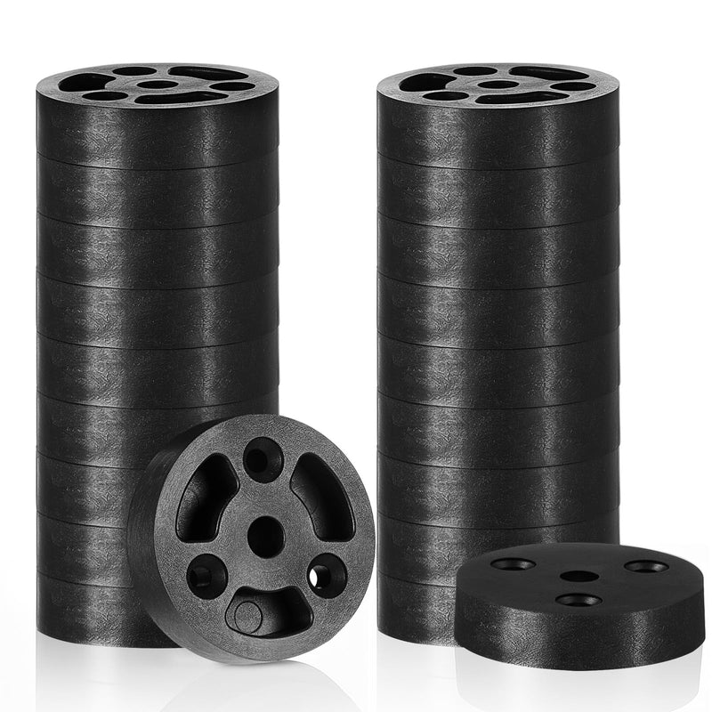 Moxweyeni 20 Pcs 2" x 1/2" Deck Board Ledger Spacers Bulk Drainage Spacer Building Tool Thick Polypropylene Prevent Rot from Occurring at Deck Ledger Connection Stair Stringers Shade Structures 2" X 1/2"