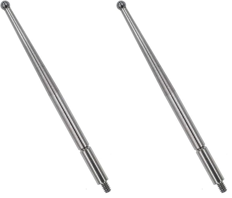 Contact Points for Dial Test Indicator 2mm Carbide Ball Tips 44.5mm Long M1.6 Thread Mitutoyo 136013 (Pack of 2) D2.0xL44.5 (Pack of 2)