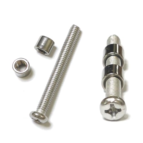 12 Sets/lot 35mm Loveless Bolt Knife Handle Fasteners 1/4” Diameter Nut for Knife Maker Tactical Survival Knife Shaft Fasteners (Nut Size 6mm)