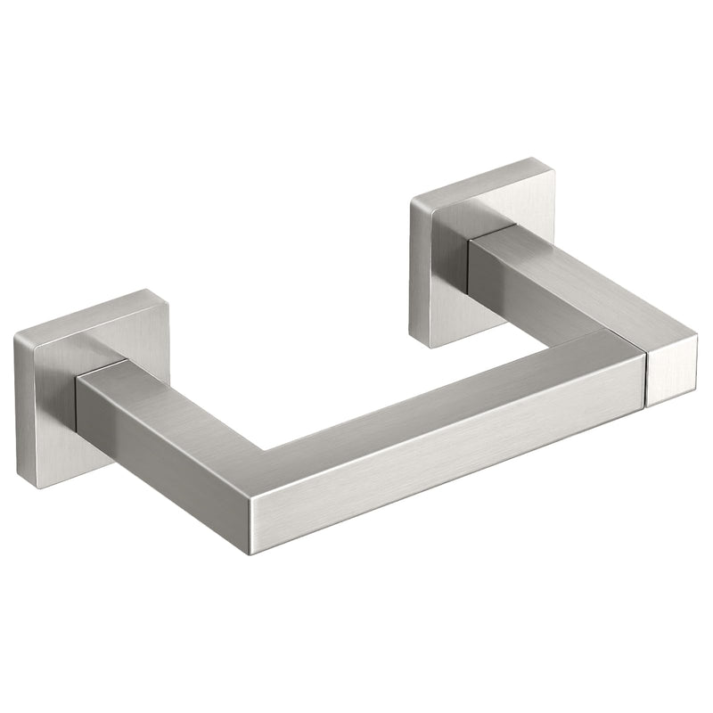 FEILERN Toilet Paper Holder Wall Mounted Post Pivoting Square Tissue Holders Roll Holder Hangers for Bathroom Commercial Toilet Paper Dispenser, Brushed Nickel 1 Pack