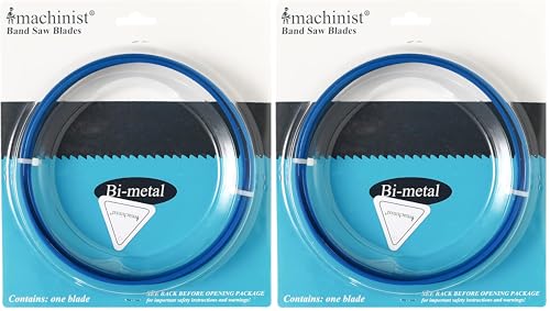 Imachinist S641214 64" Inch Long, 1/2" Inch Wide, 0.025" Thick, 14 TPI M42 Bi-Metal Bandsaw Blades for Soft Ferrous Metal (Pack of 2) 14TPI (Pack of 2)