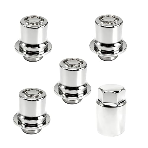 Wheel Lock Lug Nut Set for Toyota Lexus, M12 x 1.5, Anti-Theft Security Kit, Compatible with RX350, IS250, ES350, Camry, RAV4 Replace 00276-00900