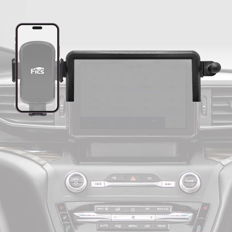 FICS Car Phone Holder for Ford Explorer 2020–2024 (6th Gen) — Custom-Fit Center Display Mount for 8-Inch Screen Only, No Adhesive Installation