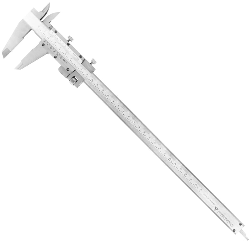 PEC Tools 6" / 150mm Vernier Caliper | Stainless Steel, Fine Adjustment, 0.02mm/0.001" Graduation, 0.03mm Accuracy 6"/150mm