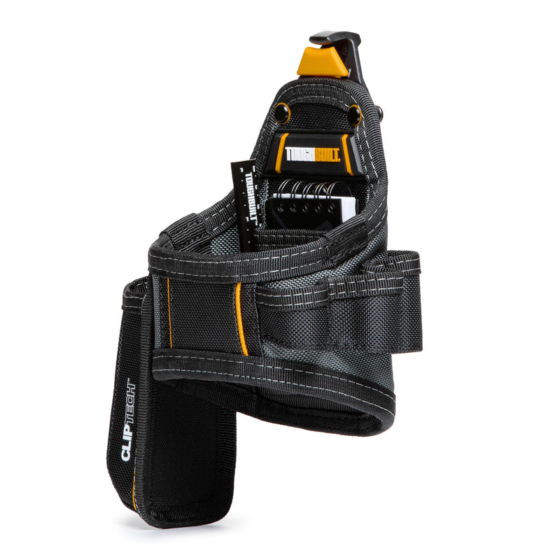 ToughBuilt ClipTech Series - Utility Pouch, Heavy-Duty Tool Pouch with Multiple Pockets, Secure Attachment & Storage for Jobsite Use Framer Pouch
