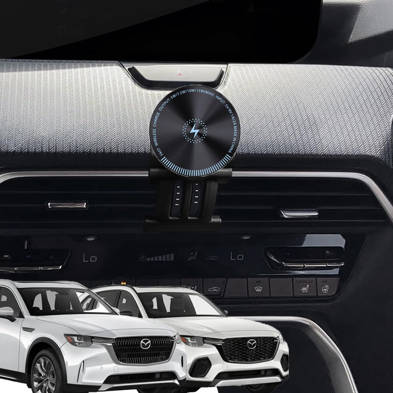 Designed for MagSafe Car Mount for 2026 Mazda cx70 cx90 Phone Holder 2026 15W Fast Wireless Charging 2026 Mazda CX-70 CX-90 Phone Mount 2026 Mazda CX90 Accessories Support 2024-present cx90/70