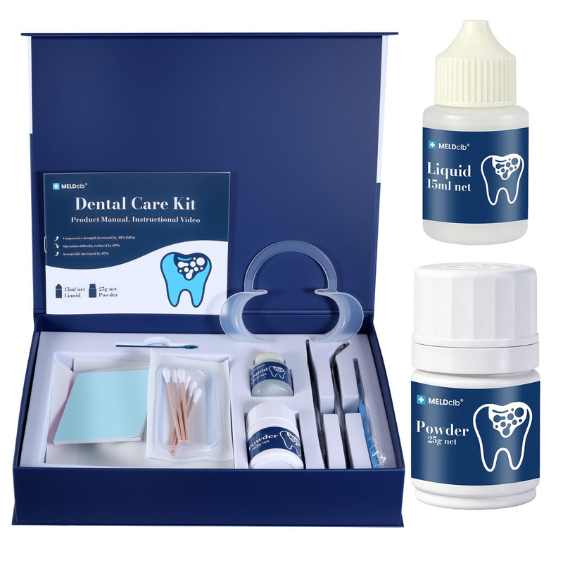 Zinc Oxide Eugenol Dental Care Kit, Tooth Repair Kit, Temporary Tooth Filling Repair Kit, Tooth Filler, Cavity Filler, Dental Cement Glue Adhesive for Crowns, Bridges, Teeth, Home Dental Emergency Fix