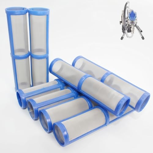 100 Mesh 246382 Pump Manifold Filter Value 8Pk Compatible with Graco blue-246382-100Mesh