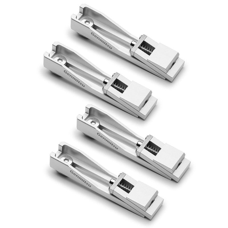 Genmitsu Upgrade CNC Router Vise Clamp for Large Woodworking & Metalworking Project, Low Profile Aluminum Toe Clamp, Size 4.2" x 0.9" x 0.6" (106mm x 22mm x 15mm), 4PCS